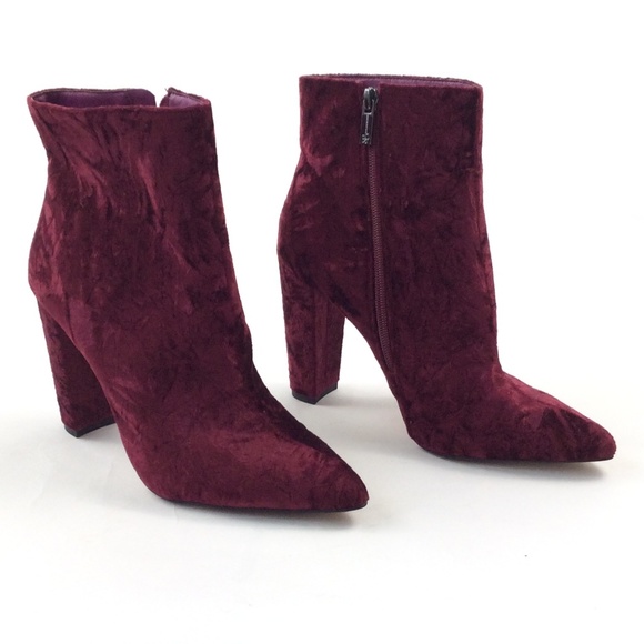 Jessica Simpson Shoes - New Jessica Simpson Teddi Velvet Ankle Bootie